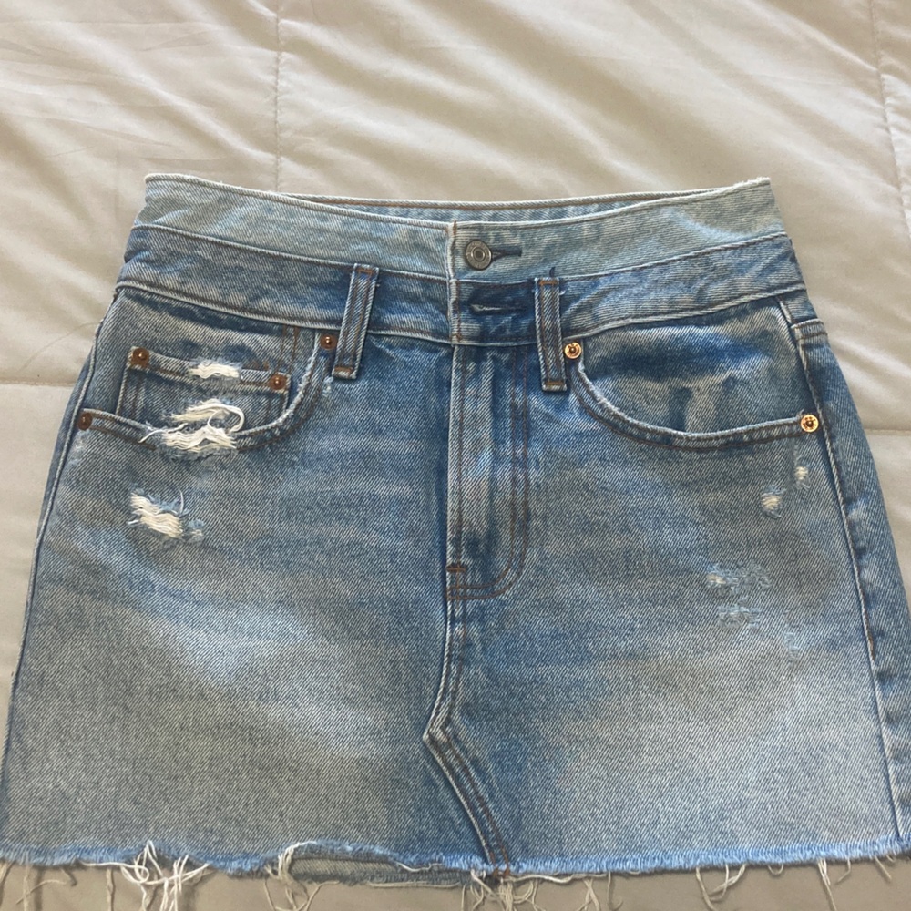 Abercrombie & Fitch Blue Denim Skirt